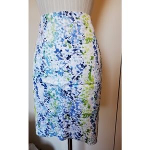 Ann Taylor watercolor pencil skirt
